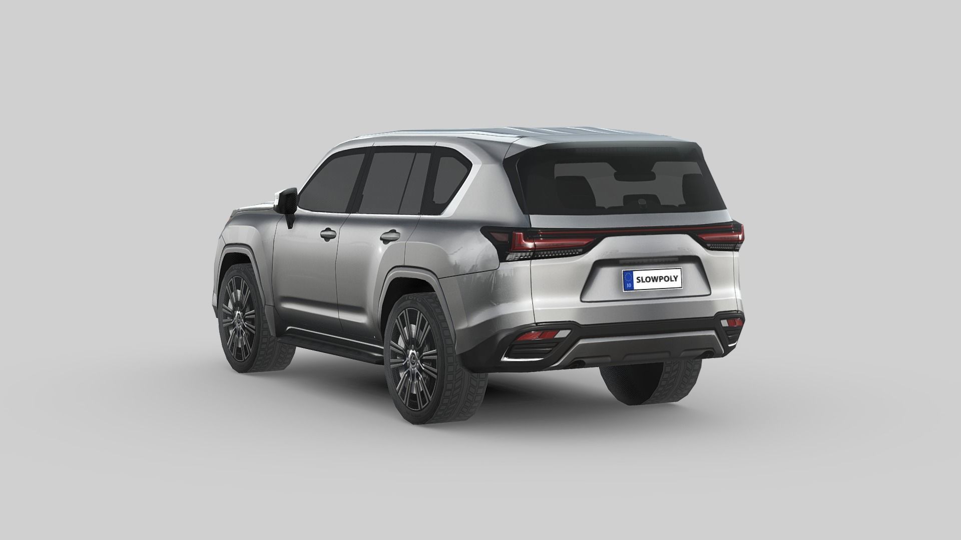 Lexus LX600 2022 Low-poly 3D model_1