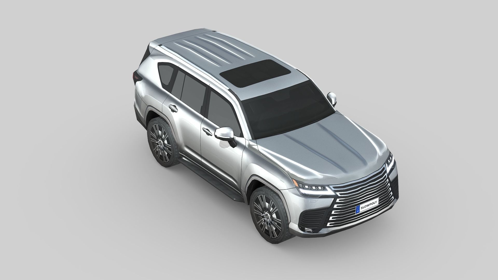 Lexus LX600 2022 Low-poly 3D model_3