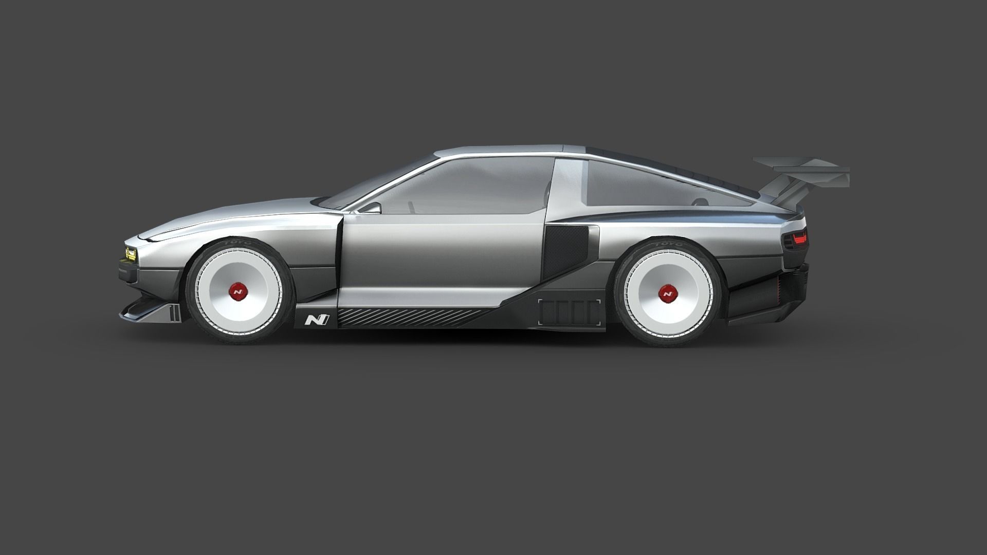 Hyundai N Vision 74 Low-poly 3D model_2