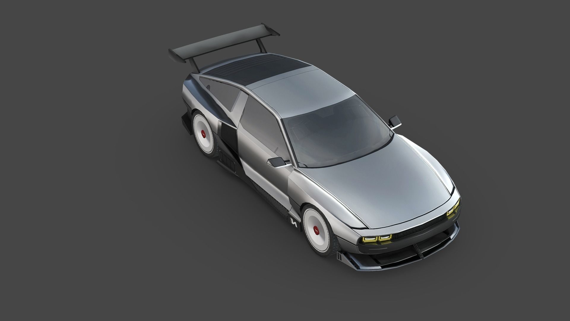 Hyundai N Vision 74 Low-poly 3D model_3