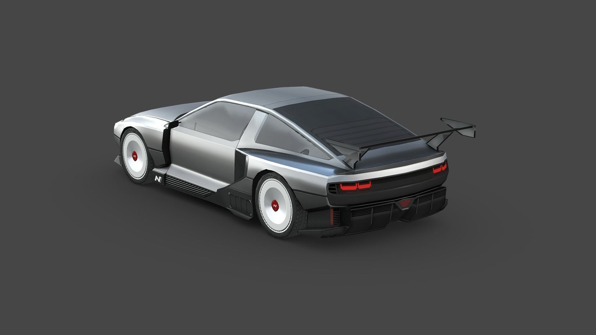Hyundai N Vision 74 Low-poly 3D model_1