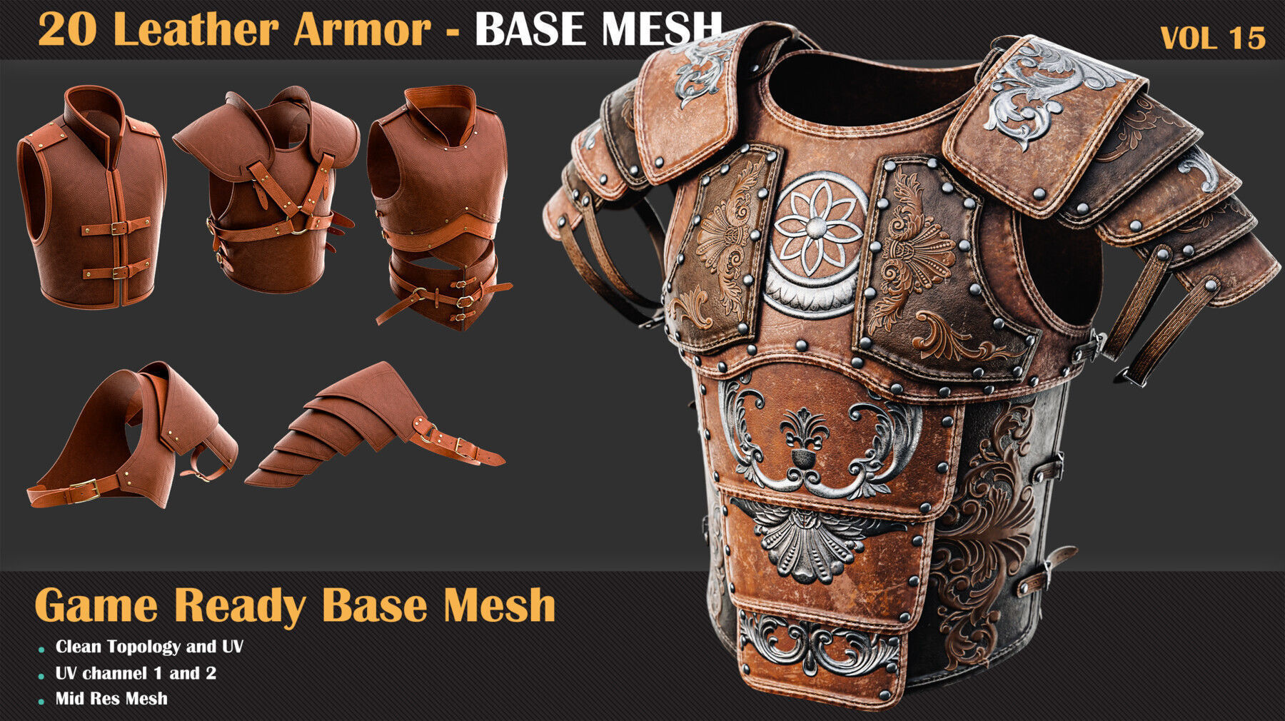 86 Armor Base Mesh Bundles   3D model_1
