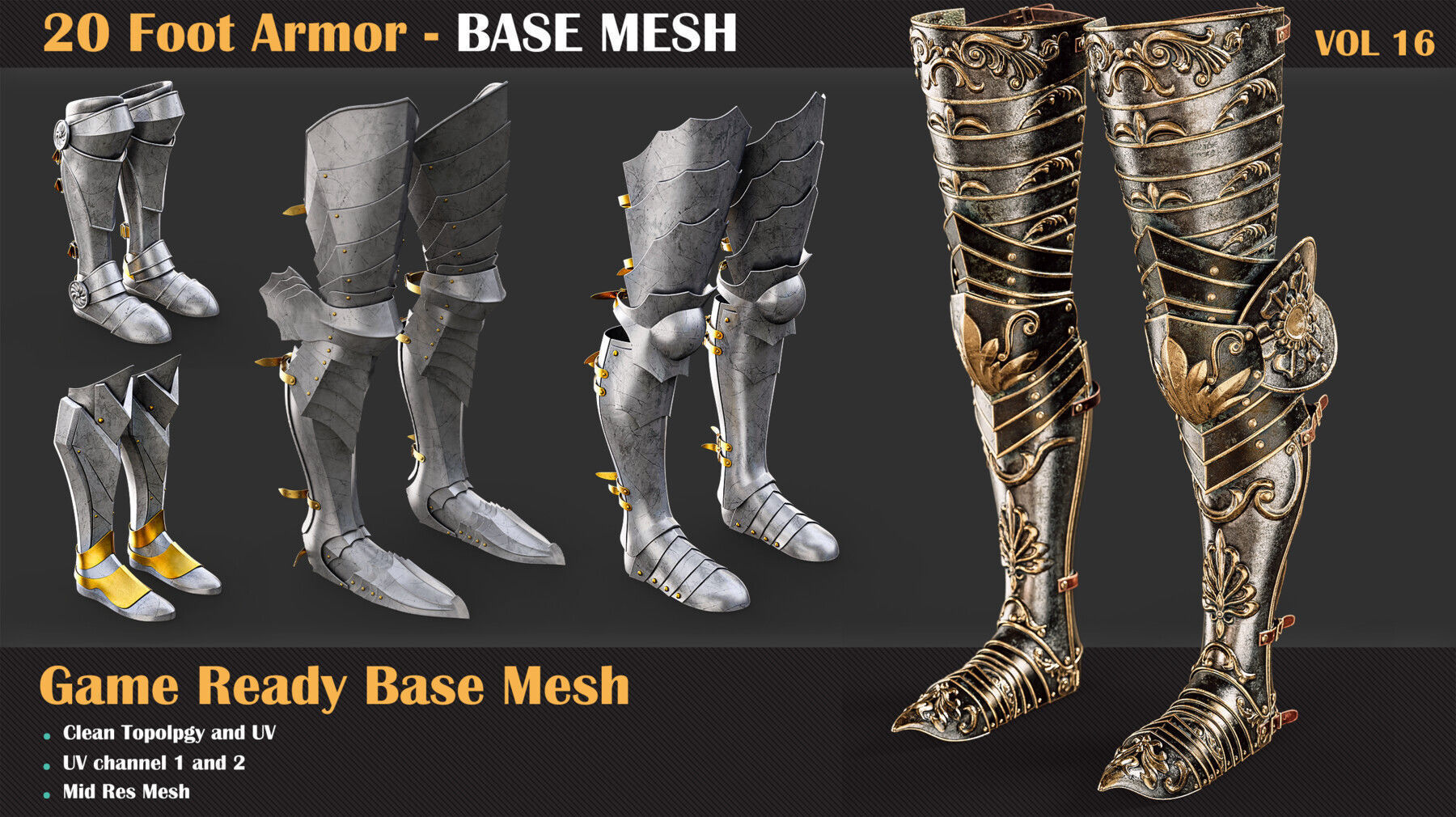 86 Armor Base Mesh Bundles   3D model_2