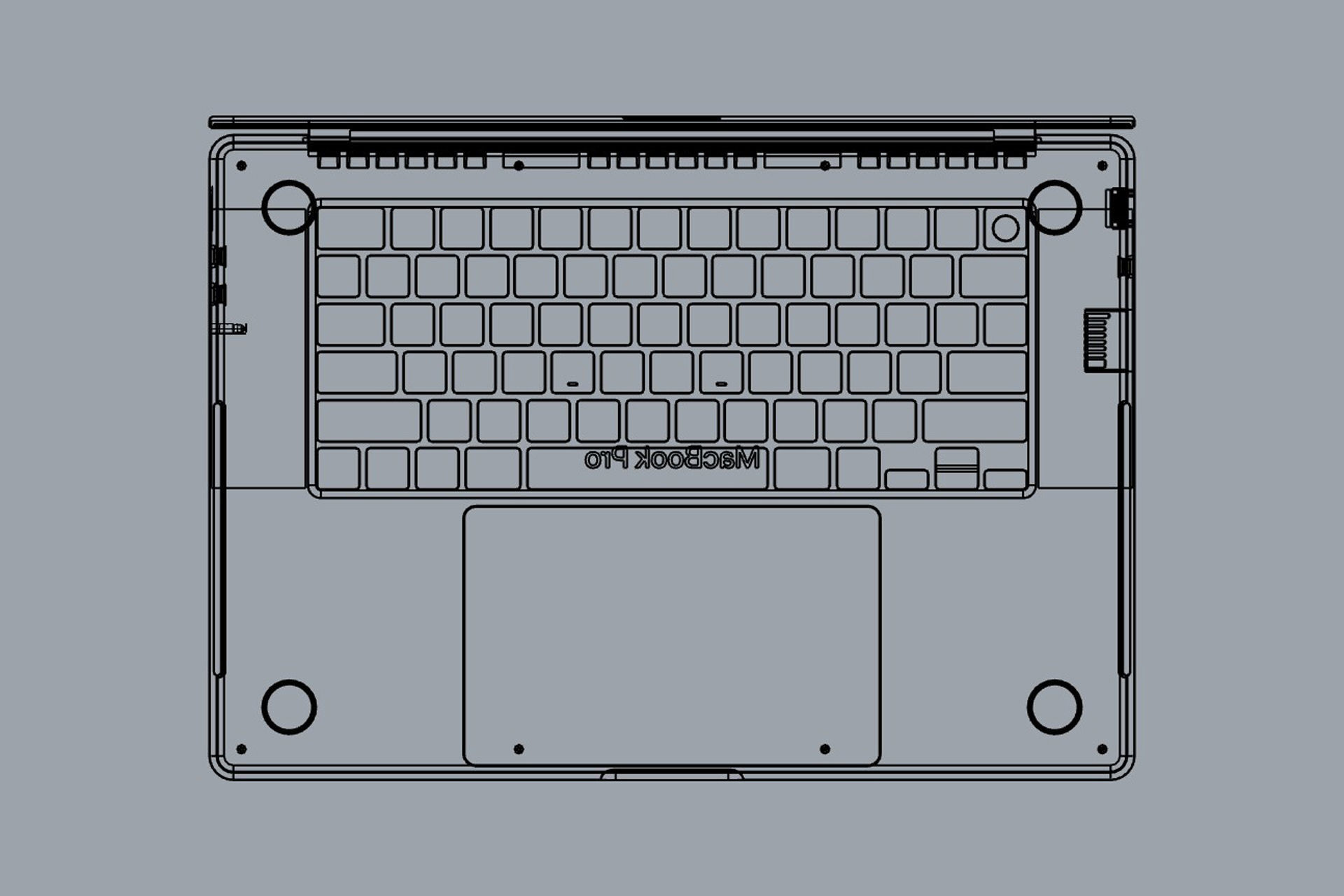 Apple MacBook Pro M4 2024 14 and 16 inch 3D model_18