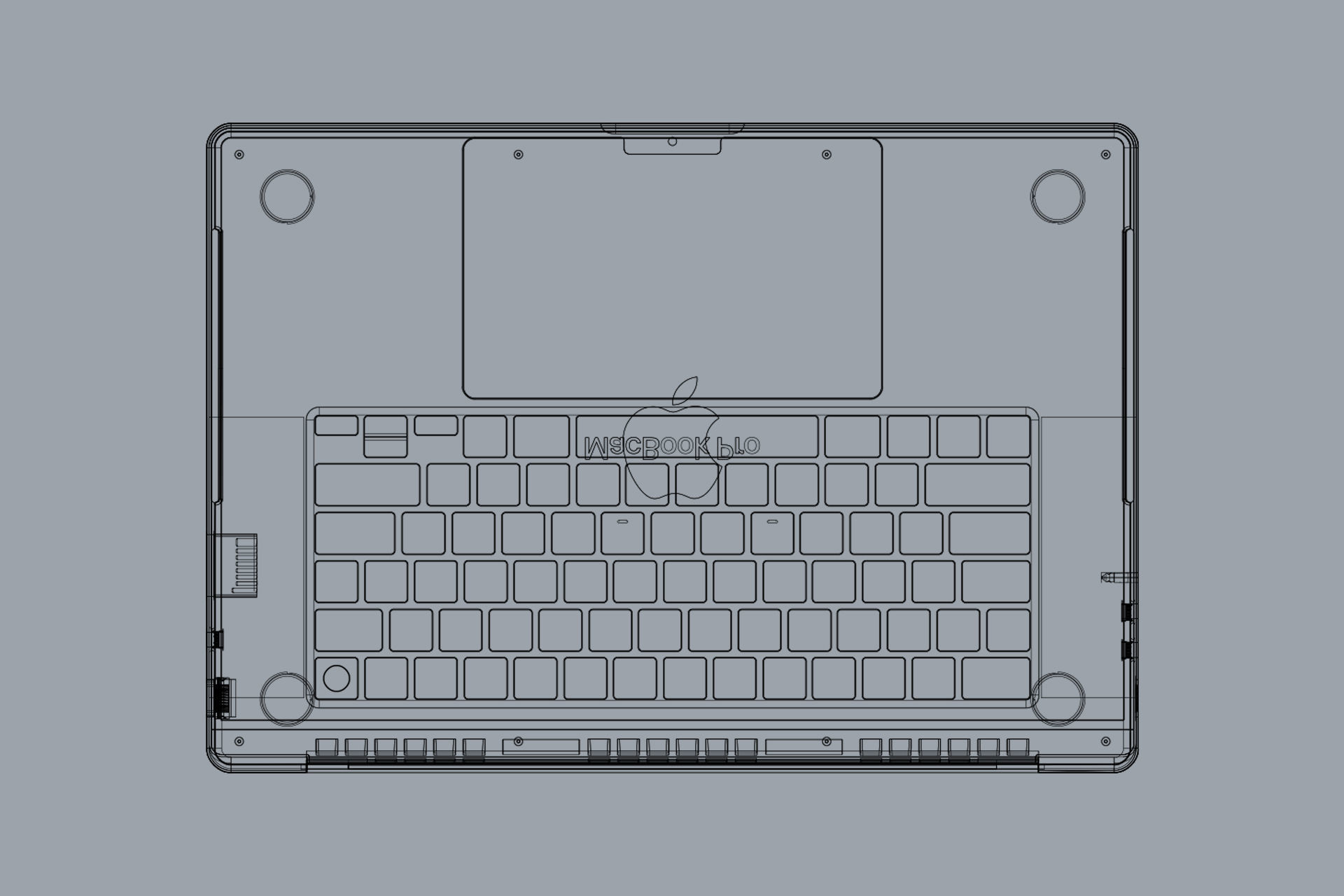 Apple MacBook Pro M4 2024 14 and 16 inch 3D model_23