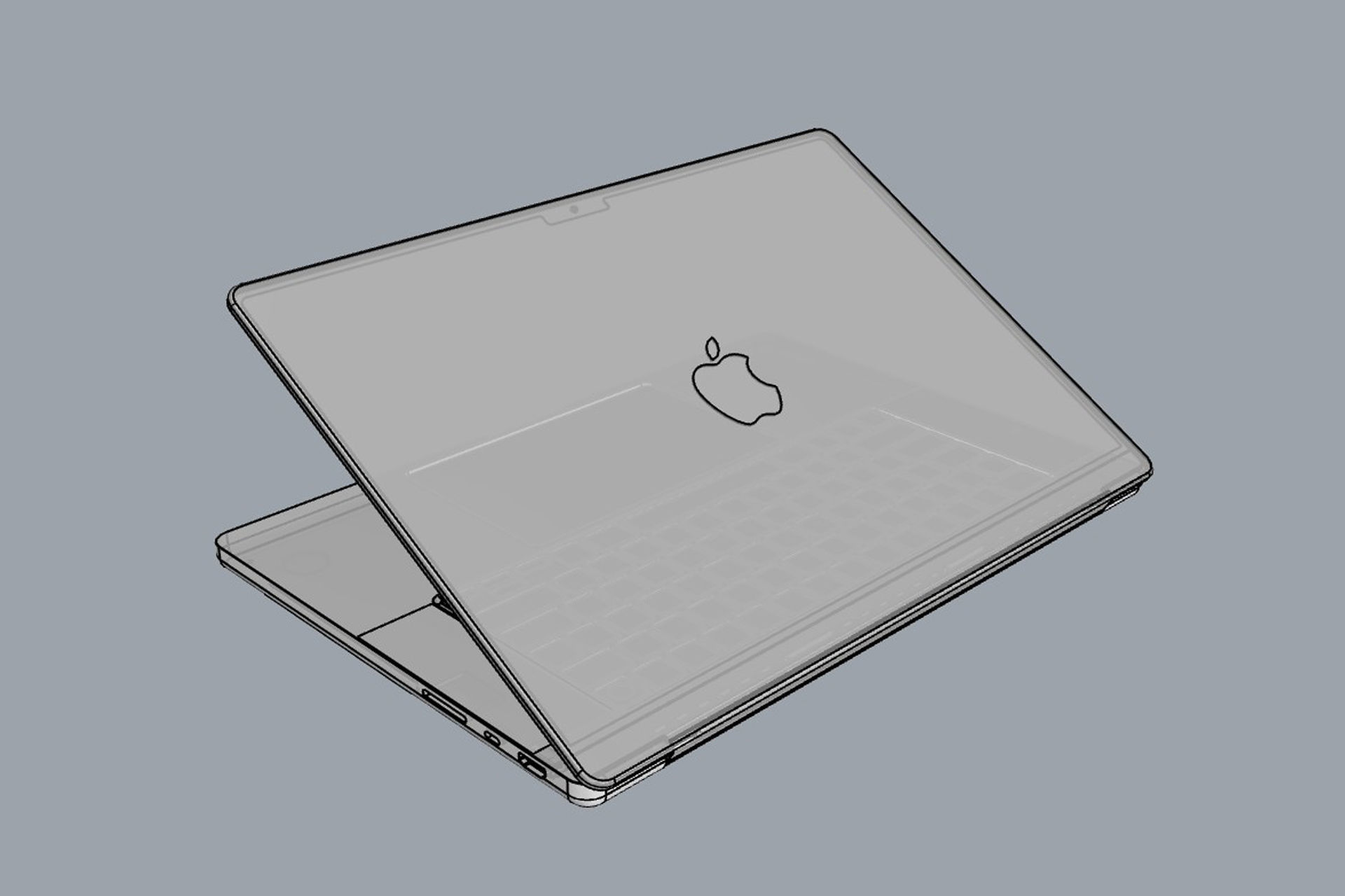 Apple MacBook Pro M4 2024 14 and 16 inch 3D model_21
