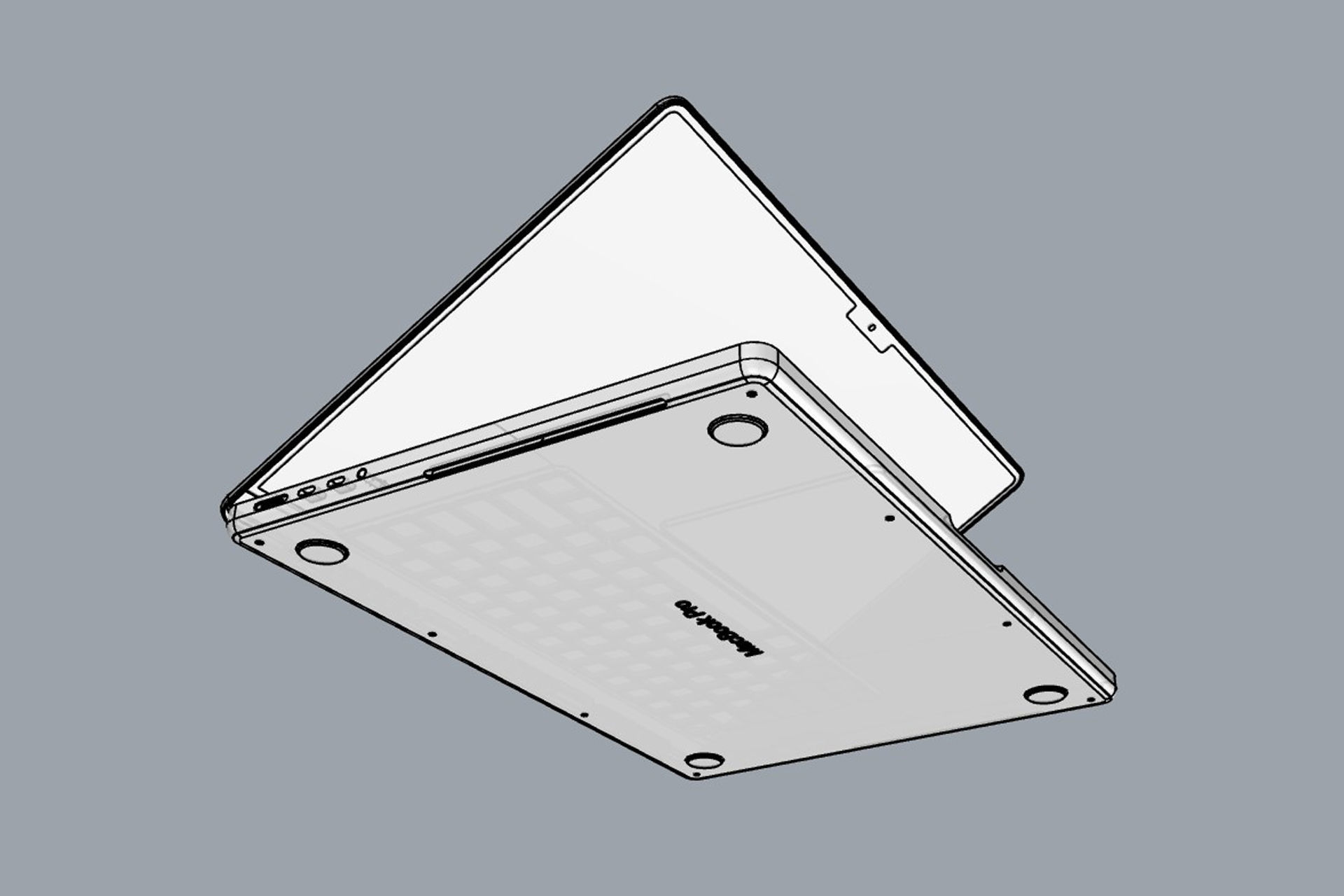 Apple MacBook Pro M4 2024 14 and 16 inch 3D model_22