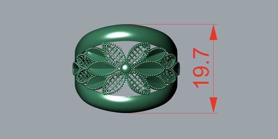 rings 3D print model_1