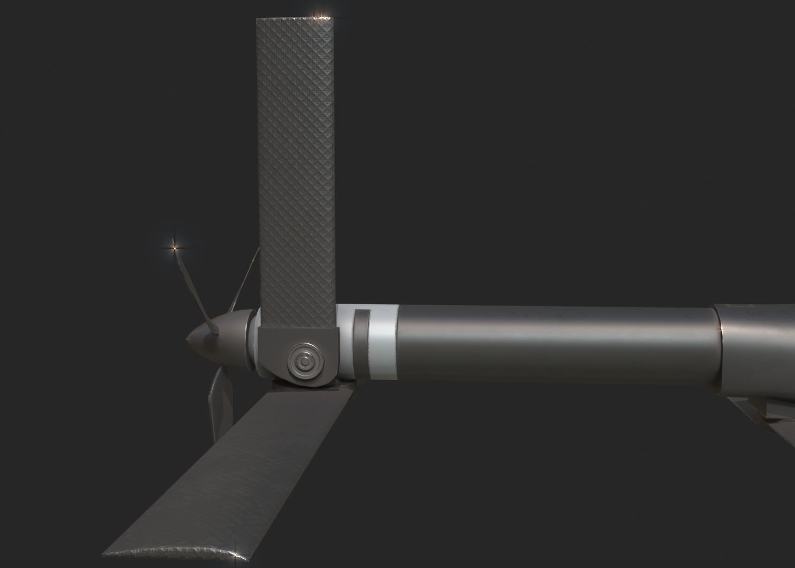 eroVironment Switchblade 600 Predator Drone Missile Low-poly 3D model_8