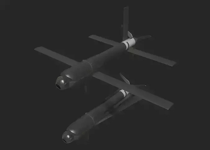 eroVironment Switchblade 600 Predator Drone Missile Low-poly 3D model