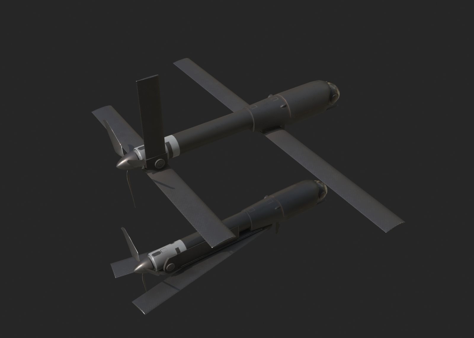 eroVironment Switchblade 600 Predator Drone Missile Low-poly 3D model_3