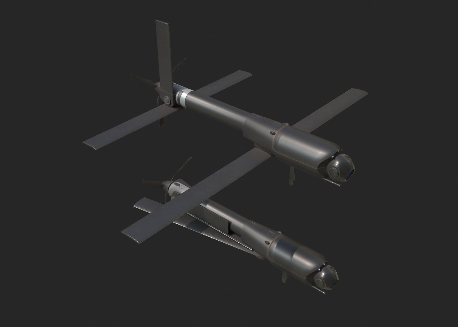 eroVironment Switchblade 600 Predator Drone Missile Low-poly 3D model_1