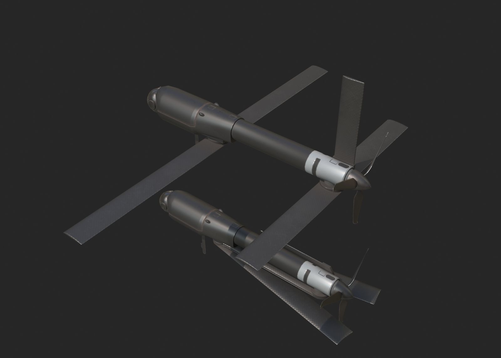 eroVironment Switchblade 600 Predator Drone Missile Low-poly 3D model_2