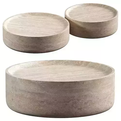 ZARIAH TRAVERTINE COFFEE TABLE