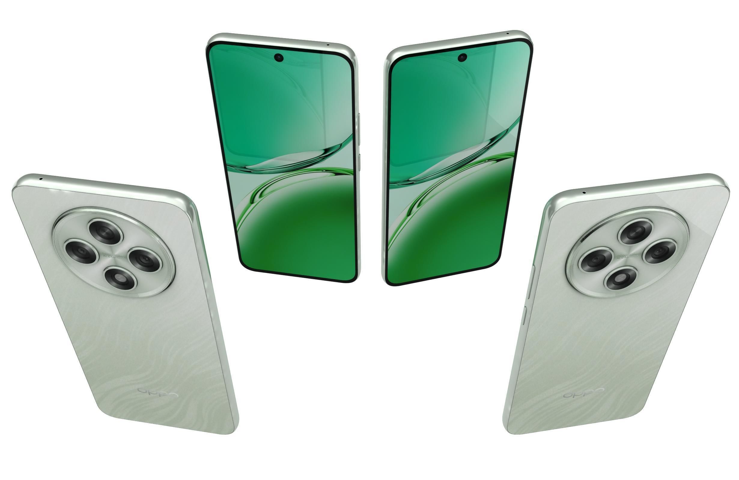 Oppo A3 2024 All Colors 3D model_33