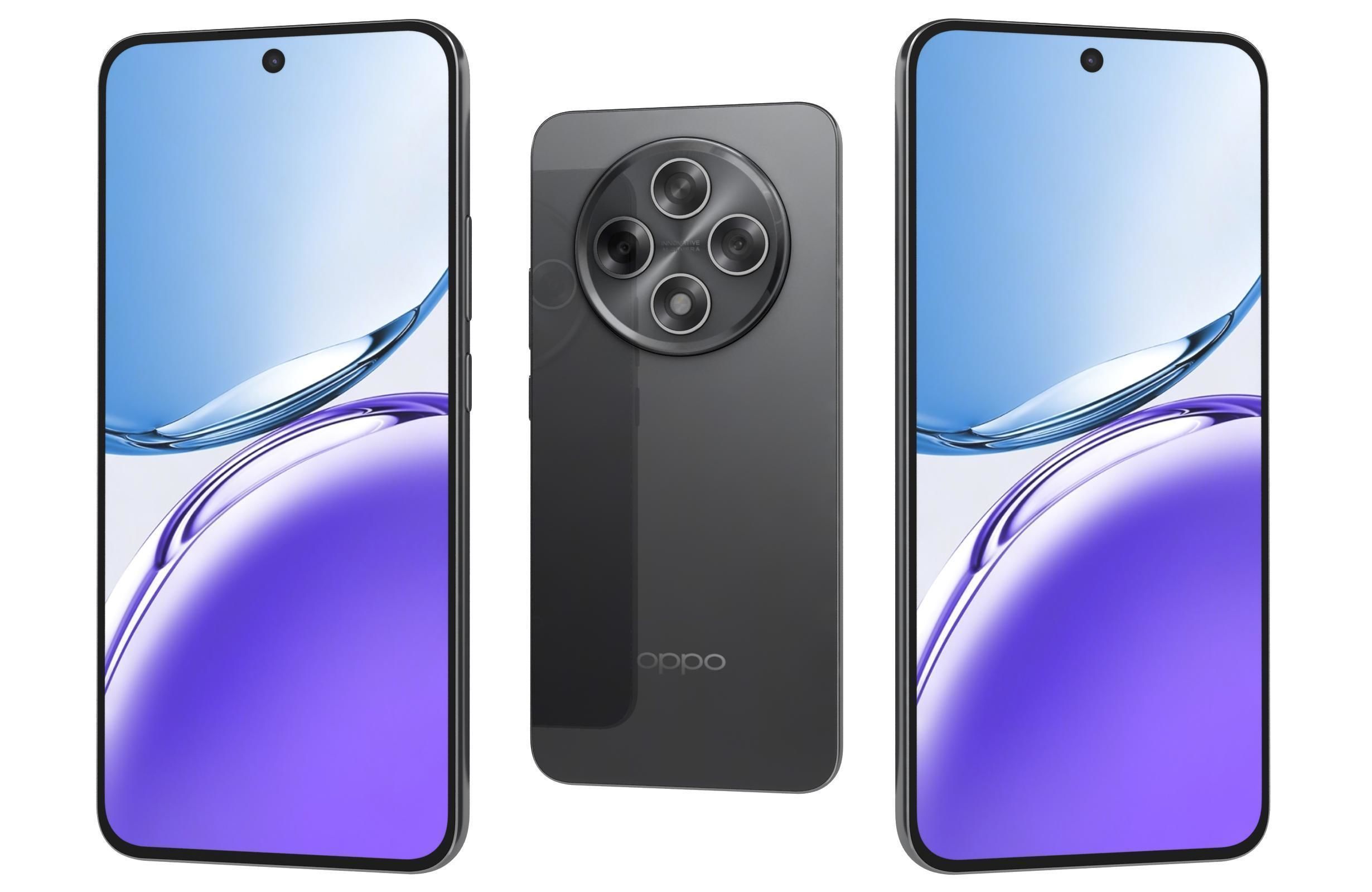 Oppo A3 2024 All Colors 3D model_2