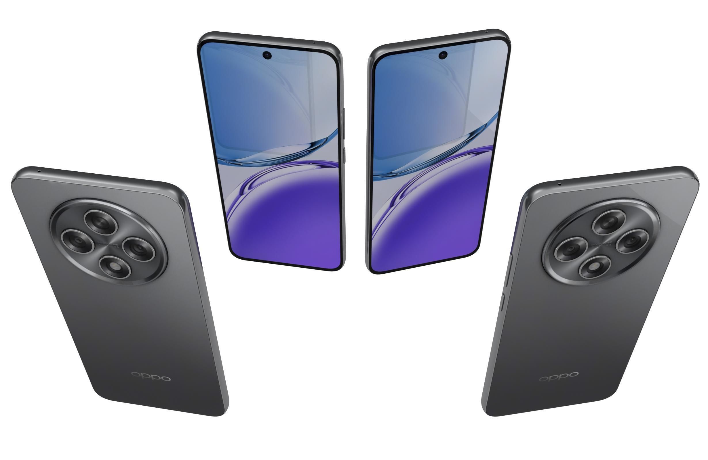 Oppo A3 2024 All Colors 3D model_35