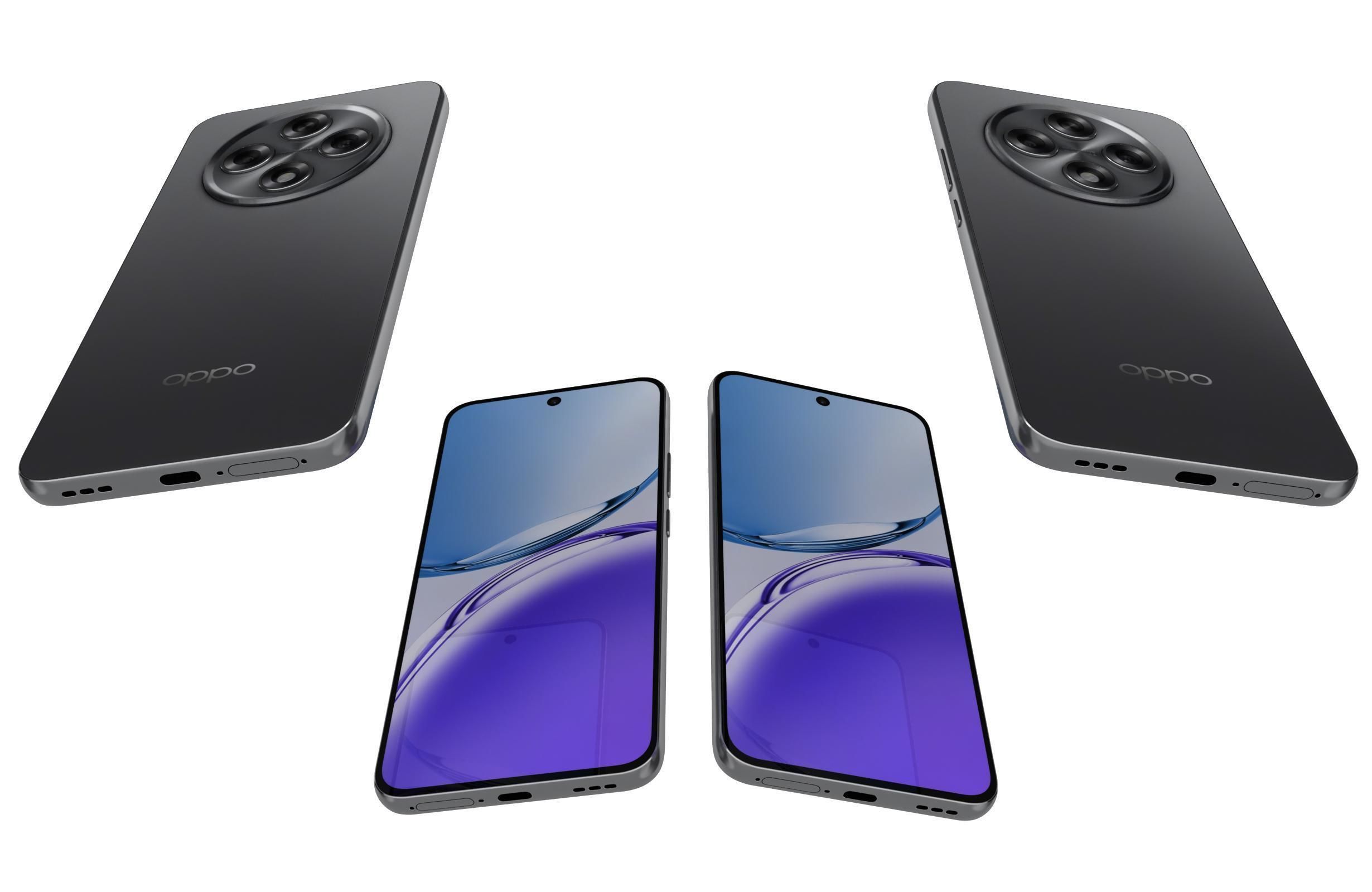 Oppo A3 2024 All Colors 3D model_38