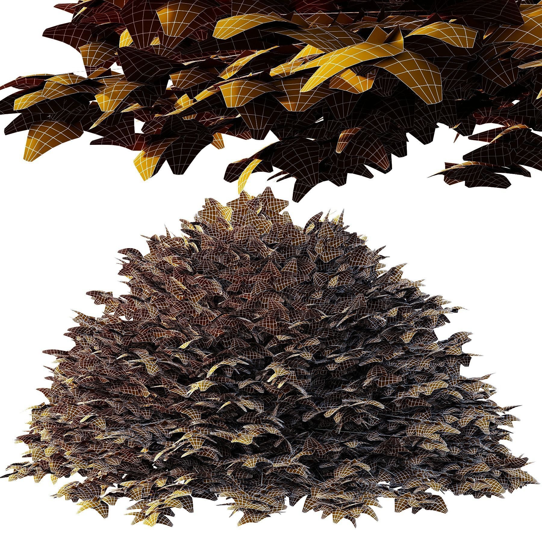 Cypress Bush 02 3D model_5