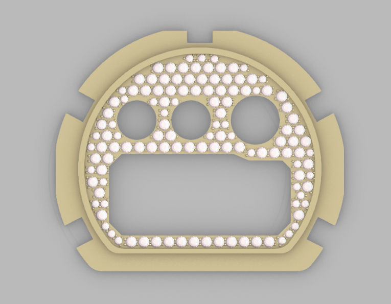 Dial Marker full stones compatible with DW 6900 3D print model_2