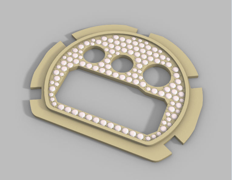 Dial Marker full stones compatible with DW 6900 3D print model_3