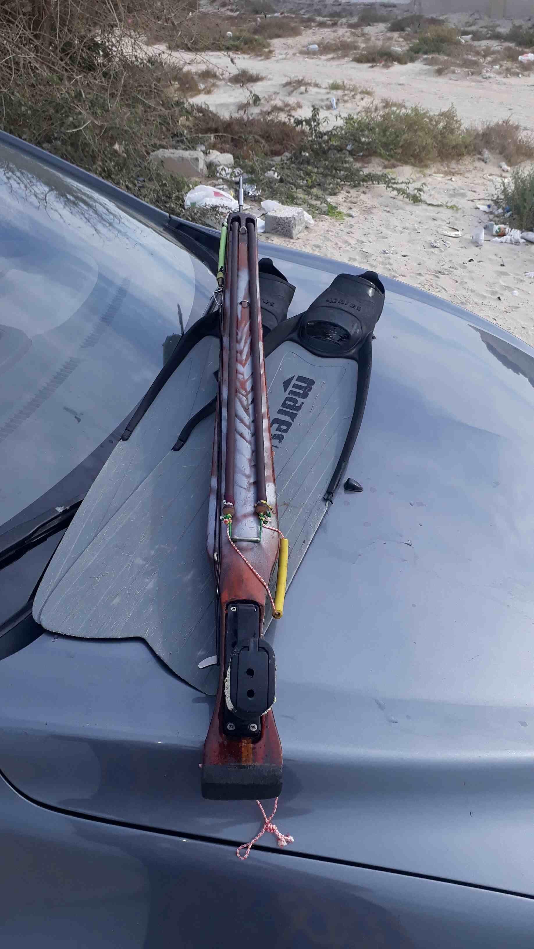 custom roller speargun spear length 140 cm  3D print model_7