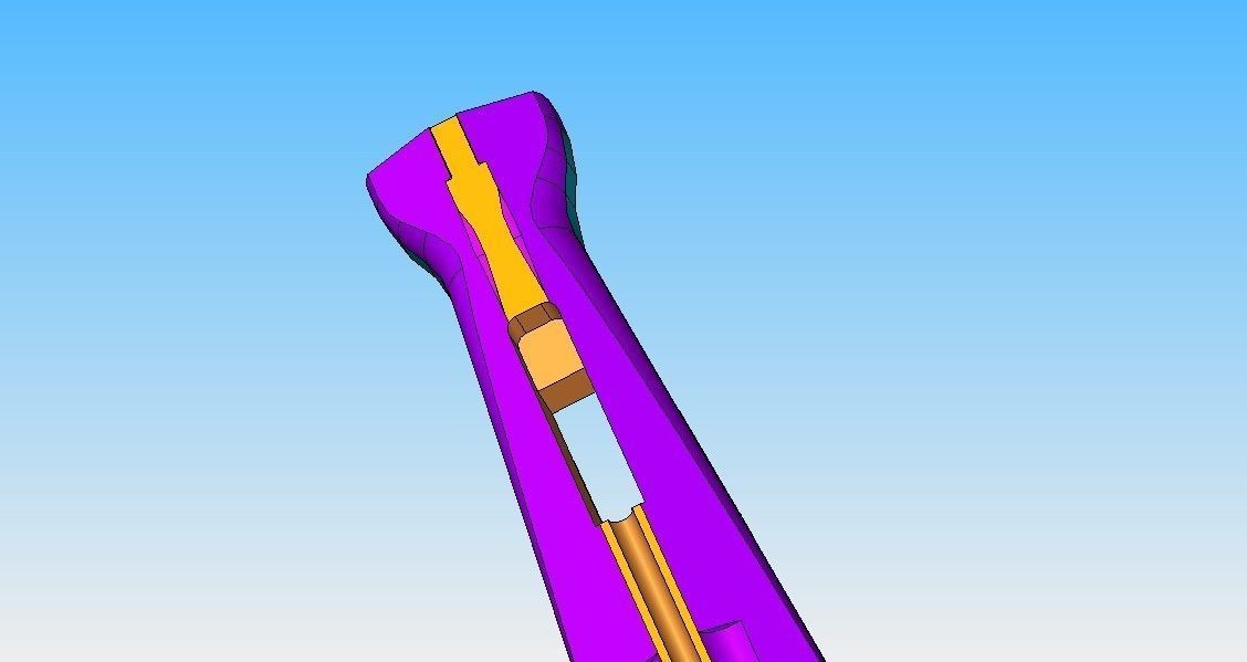 custom roller speargun spear length 140 cm  3D print model_4