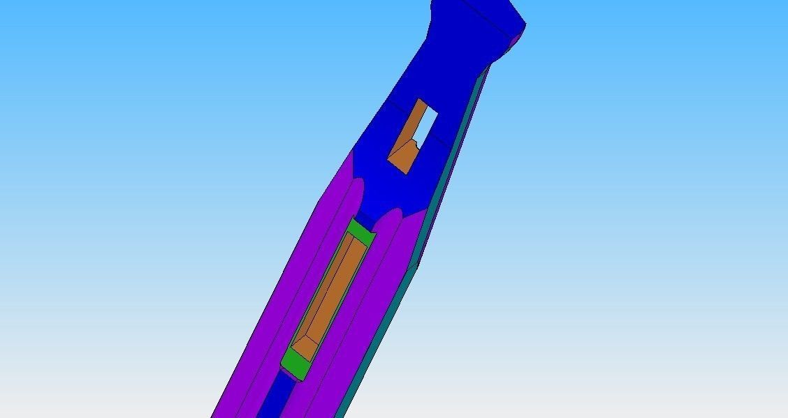 custom roller speargun spear length 140 cm  3D print model_3