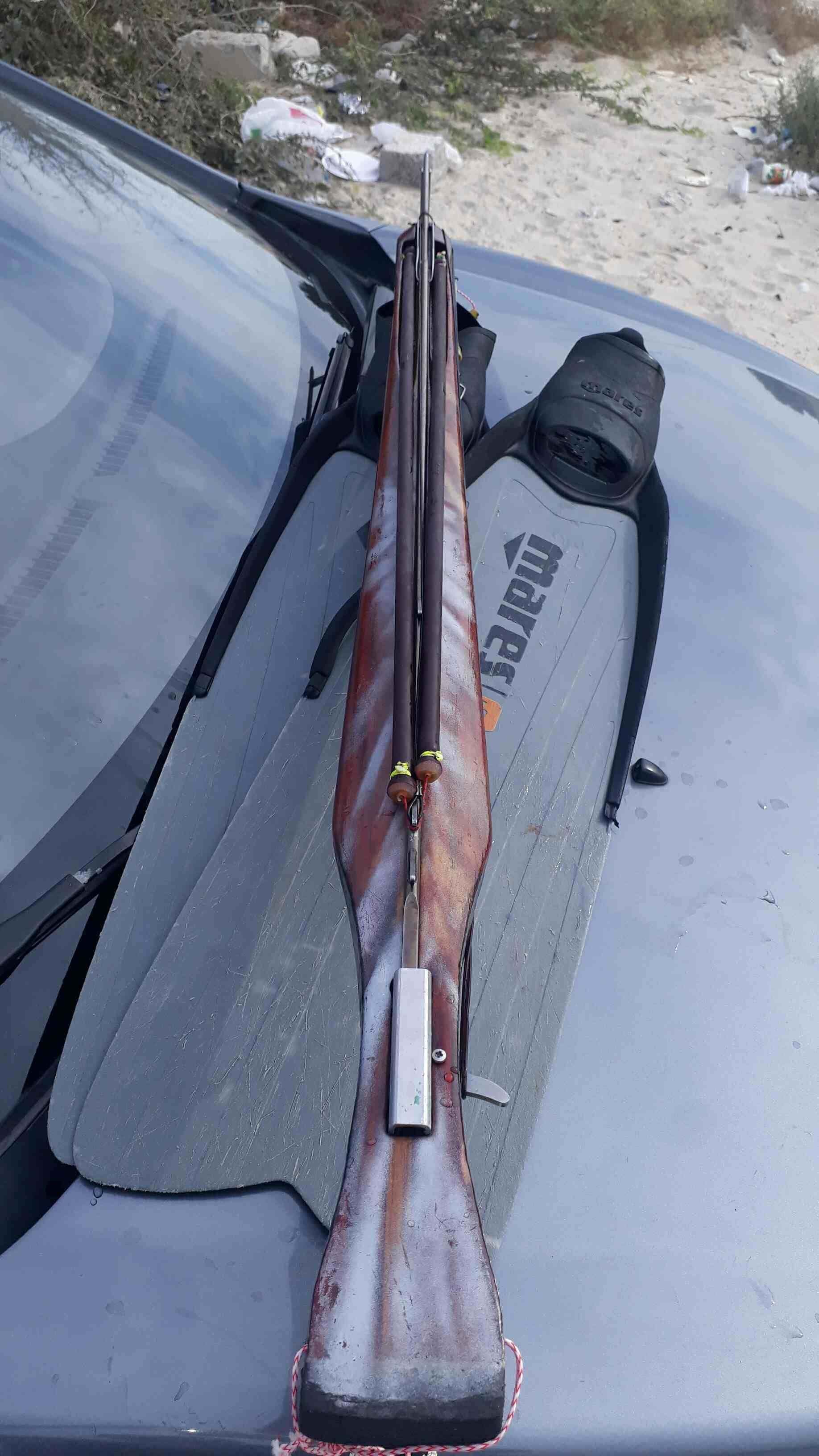 custom roller speargun spear length 140 cm  3D print model_6