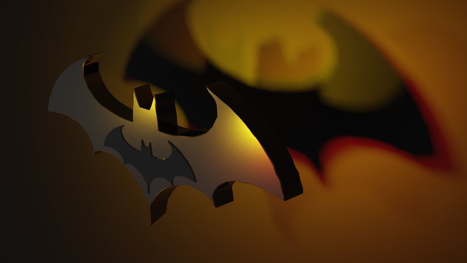 Batman Logo 3D model_1