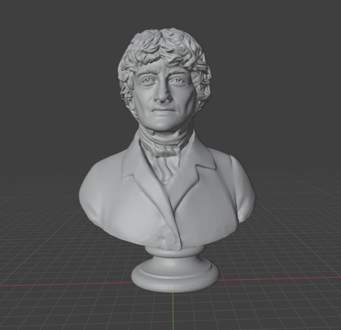 Georges Cuvier 3D print model_2