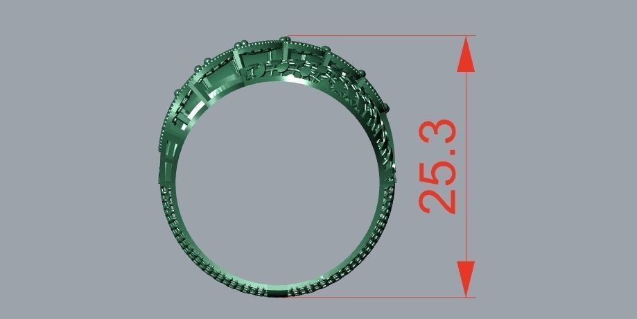 rings 3D print model_2