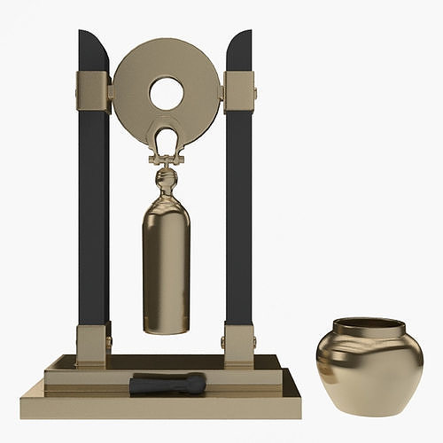 Decorative Bell Low-poly 3D model