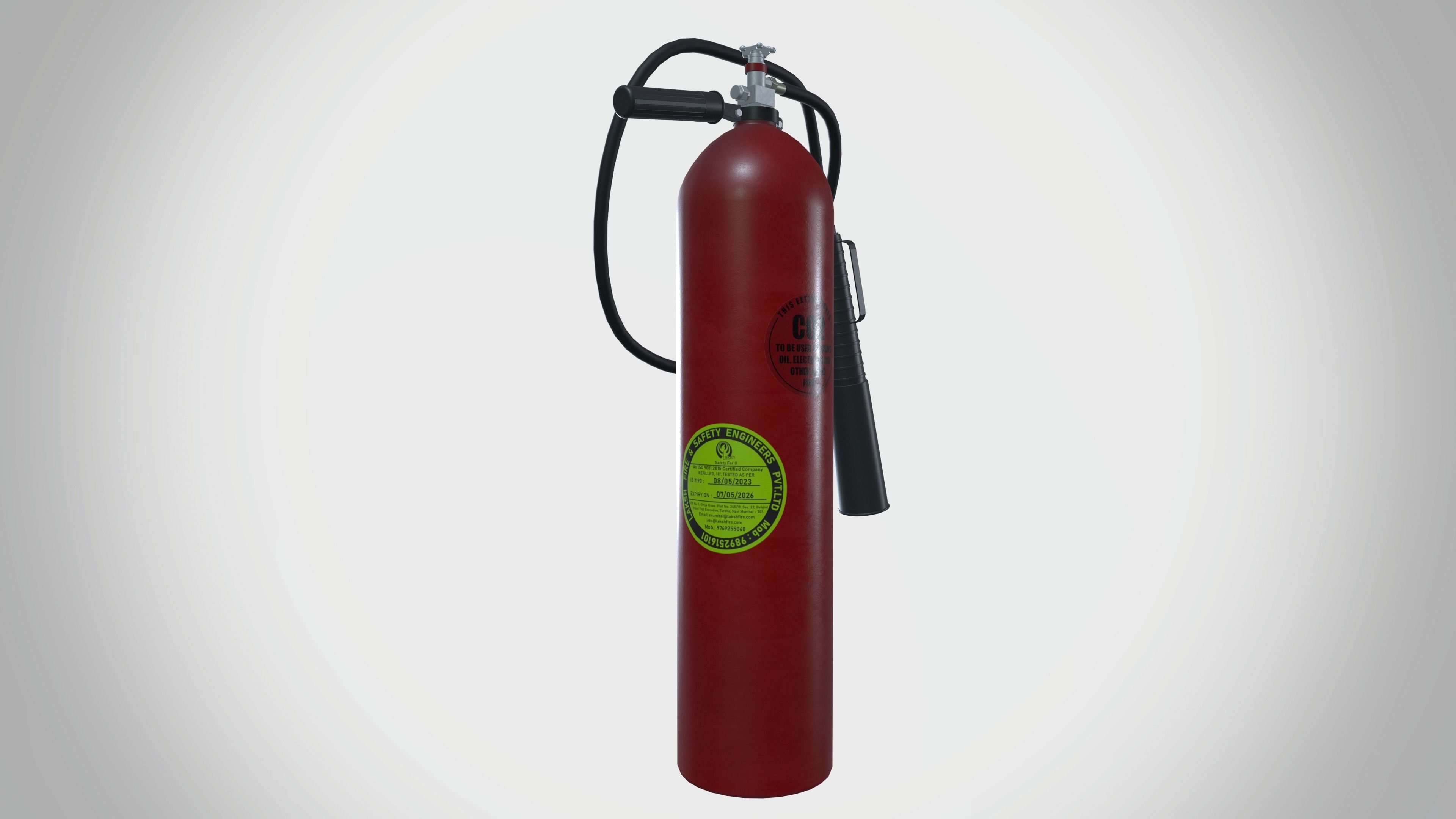 CO2 Fire Extinguisher 3D model_3