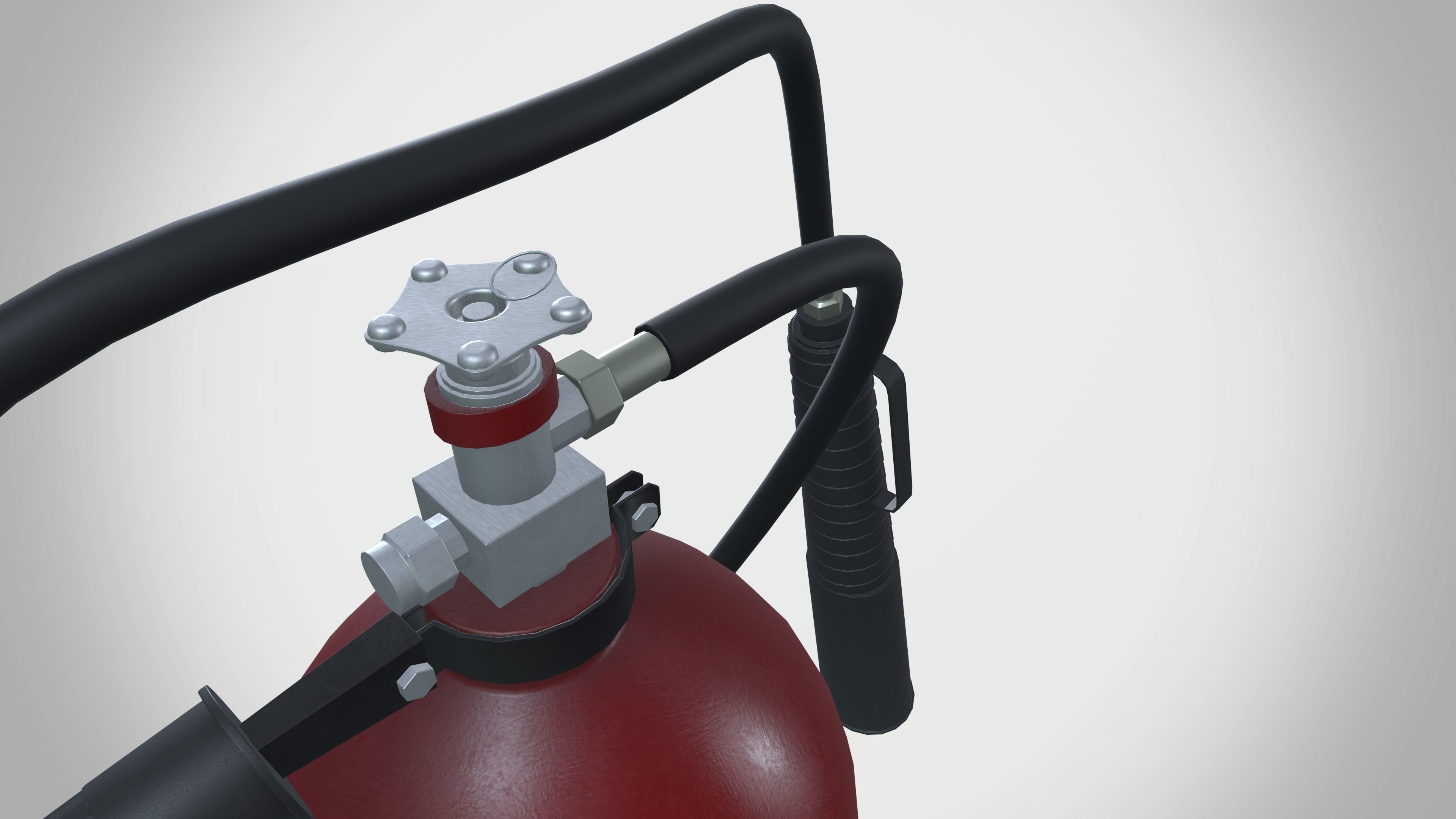 CO2 Fire Extinguisher 3D model_7
