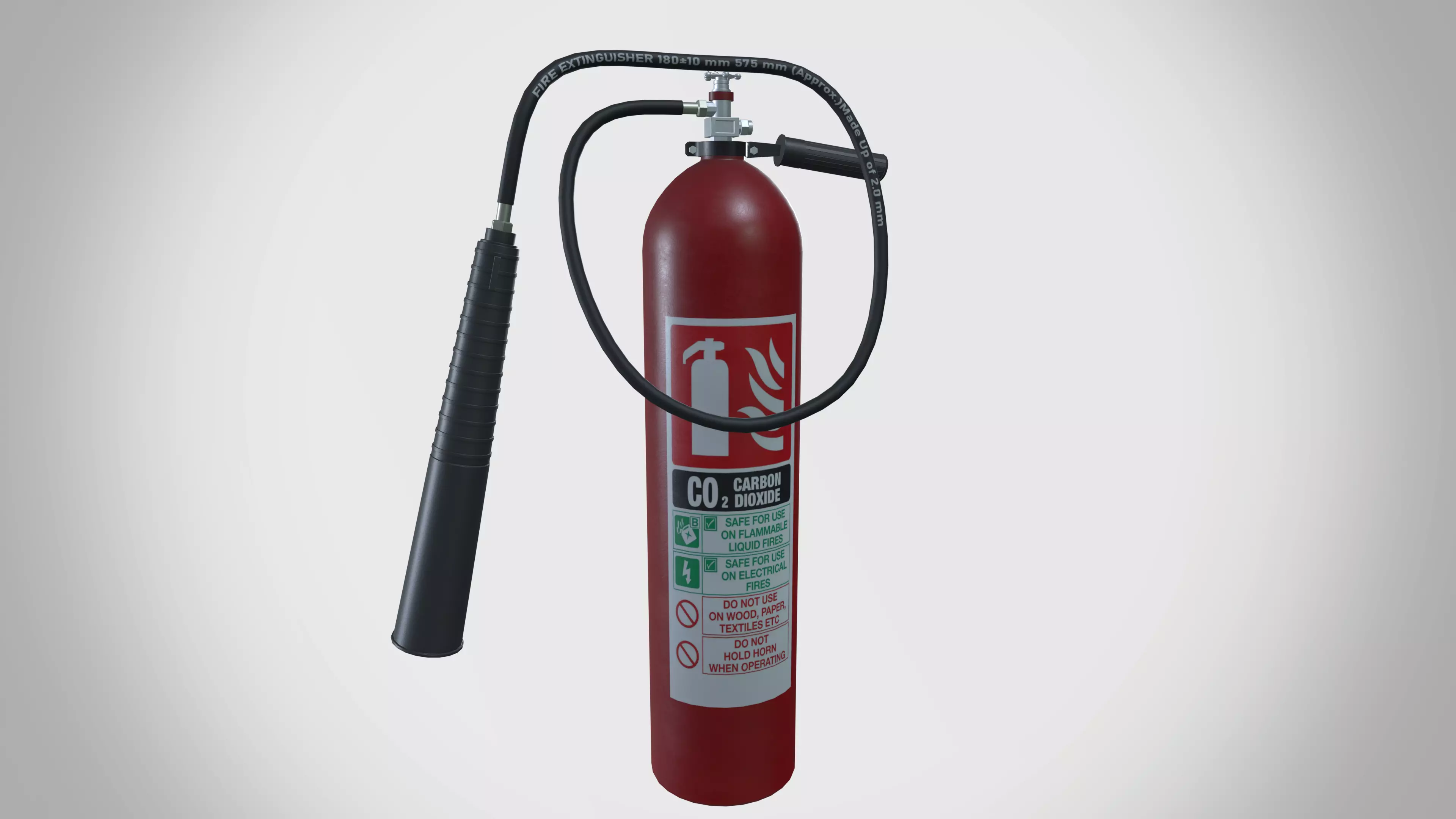 CO2 Fire Extinguisher 3D model_0