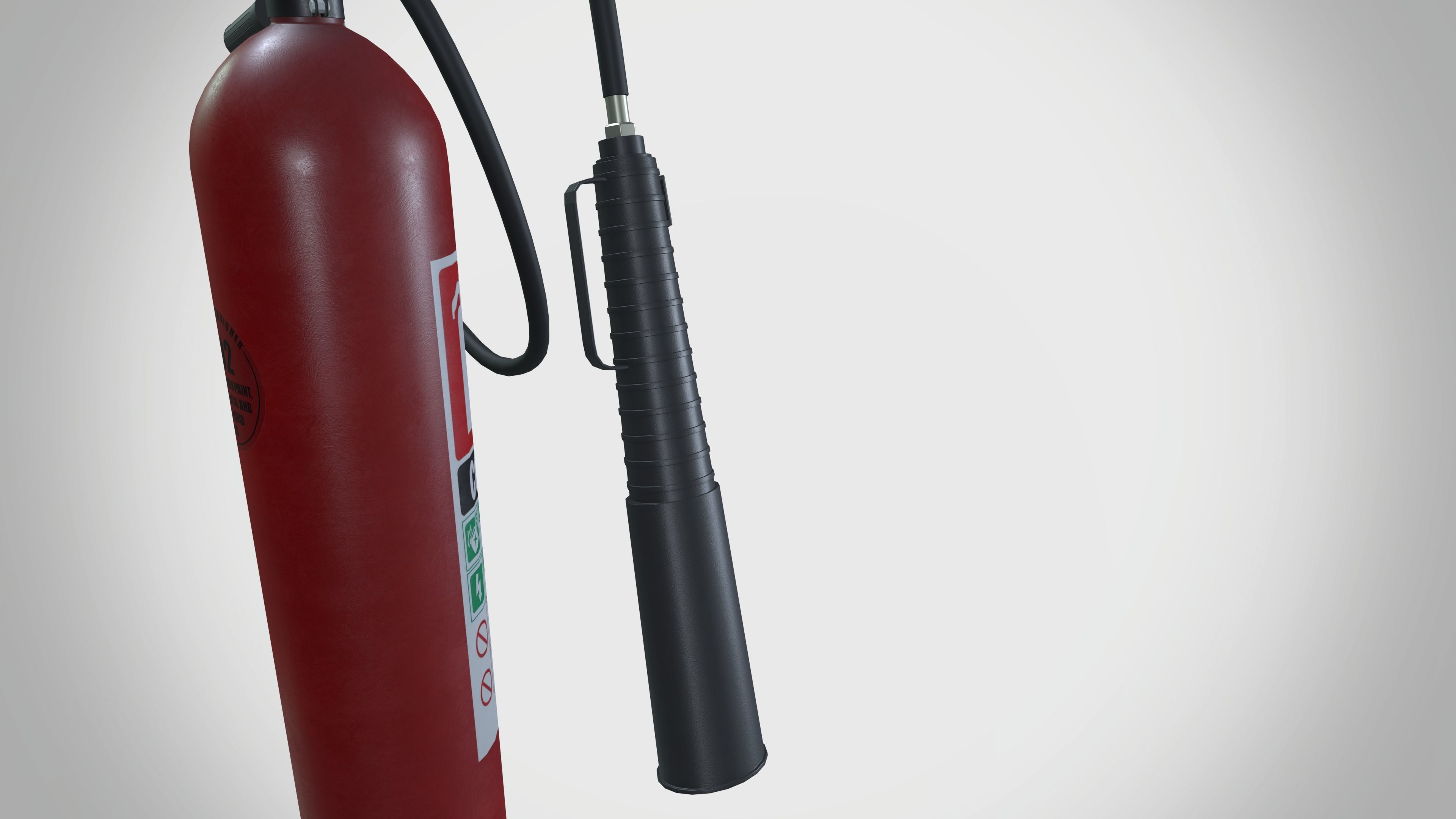 CO2 Fire Extinguisher 3D model_5