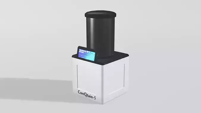 SciFi Laboratory Containment Unit Low-poly 3D model