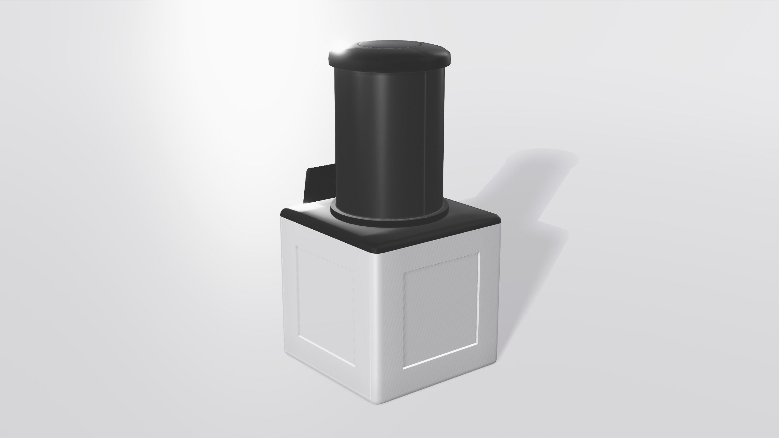 SciFi Laboratory Containment Unit Low-poly 3D model_1
