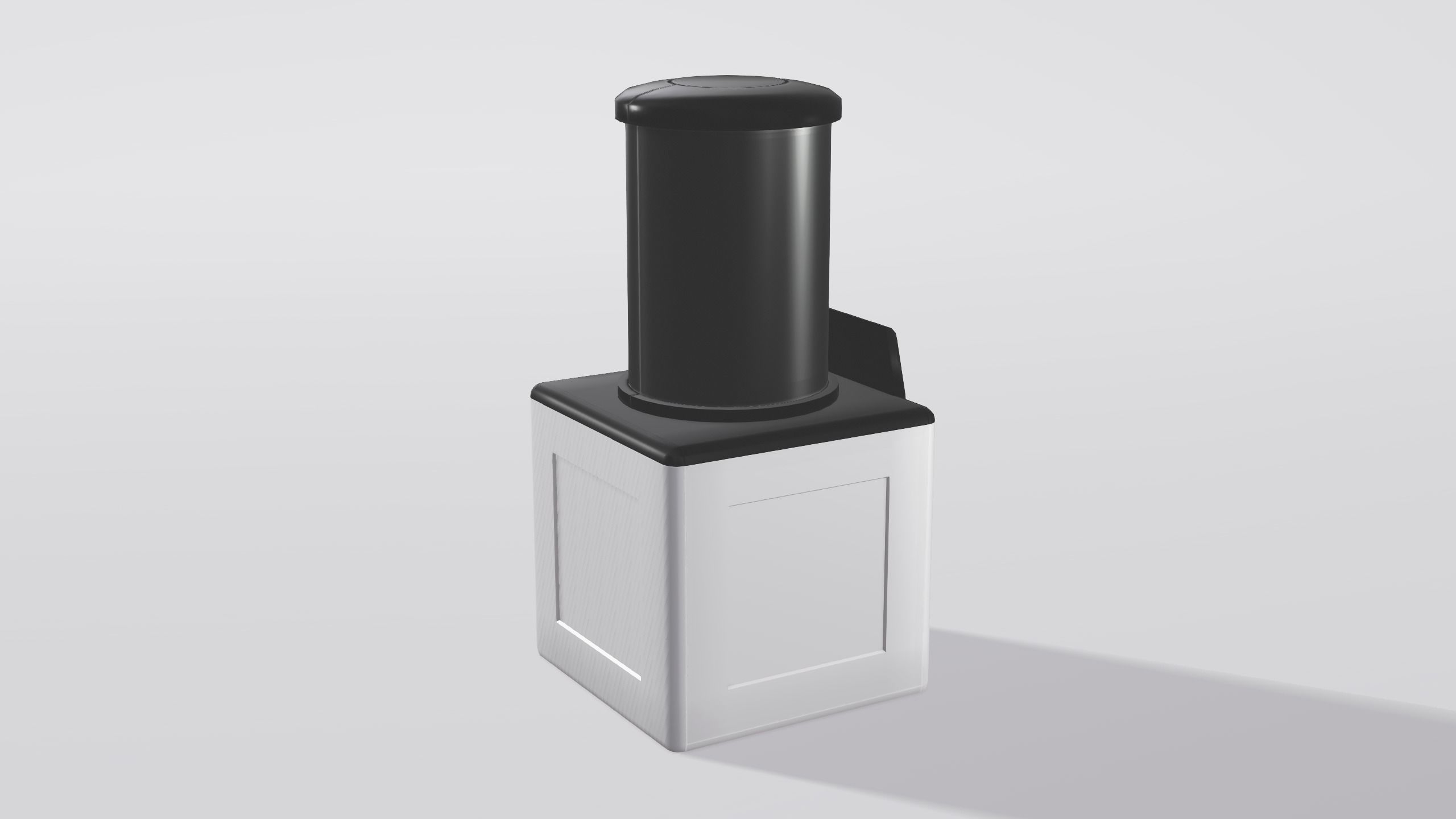 SciFi Laboratory Containment Unit Low-poly 3D model_2