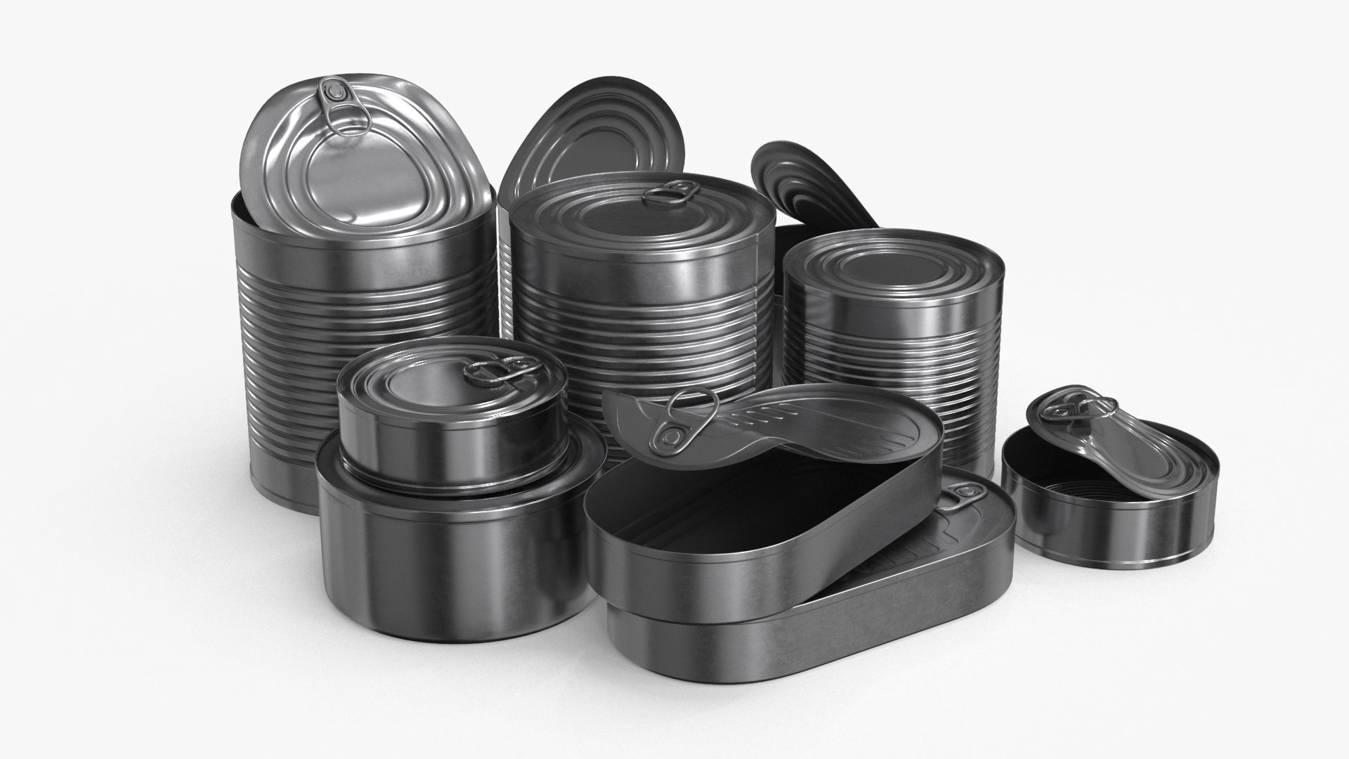 Tin Can Cillection 3D Model Collection_9