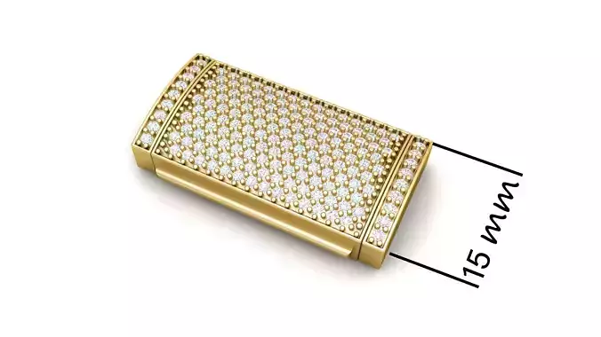 15mm Diamond Lock Box for Jewelry