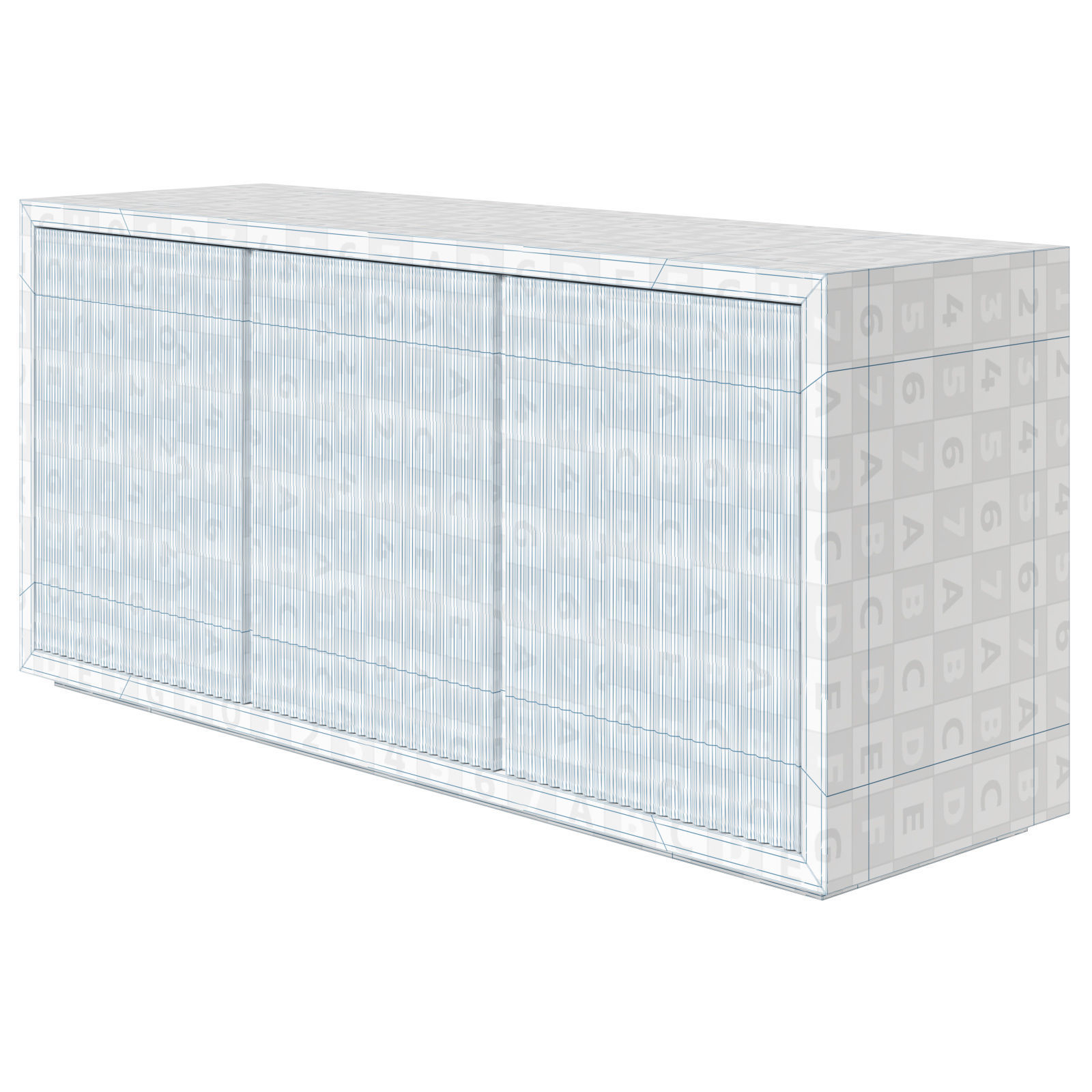 Restoration Hardware media console Julien 3D model_5