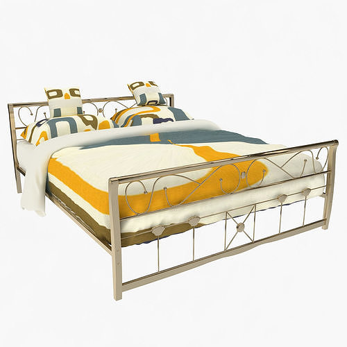 Sleeping Bed Low-poly 3D model