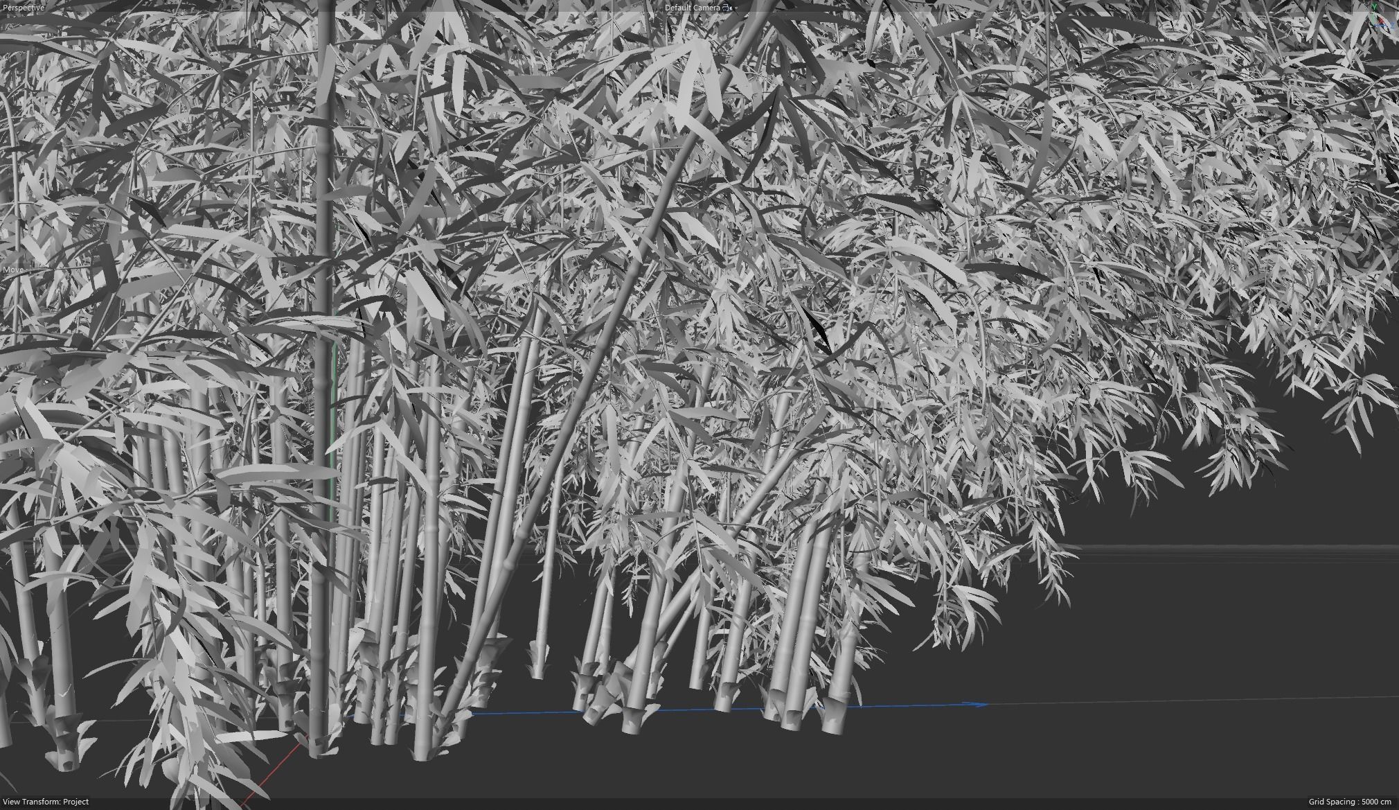 High Quality Bamboo Bush 02 3D model_4