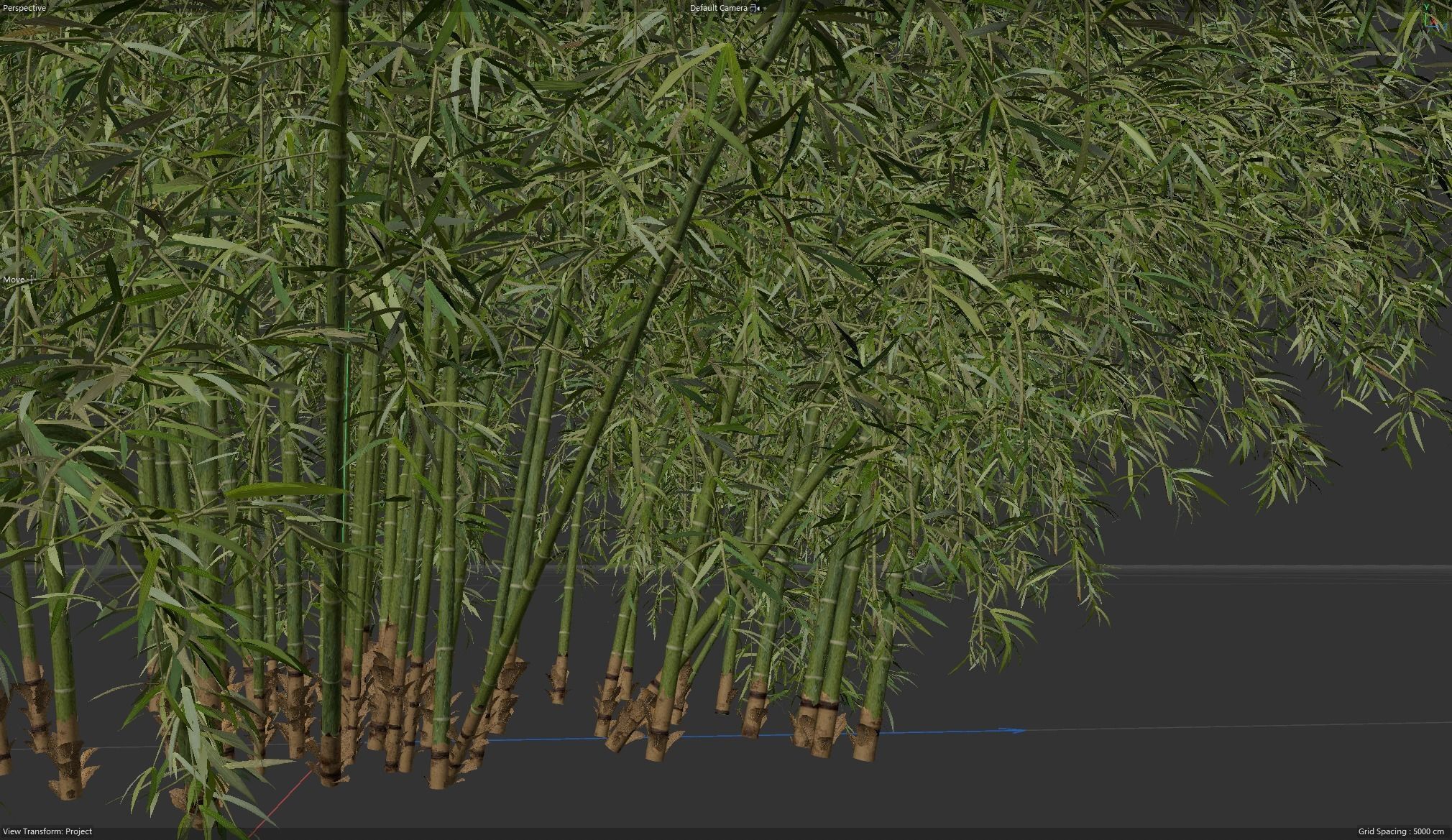 High Quality Bamboo Bush 02 3D model_5