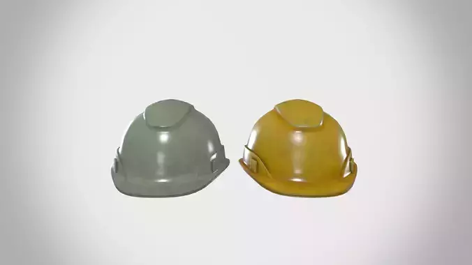 Safety Helmet Hard Hat Low-poly 3D model
