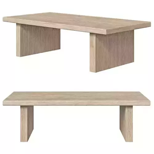 Restoration Hardware Julien Plank coffee table