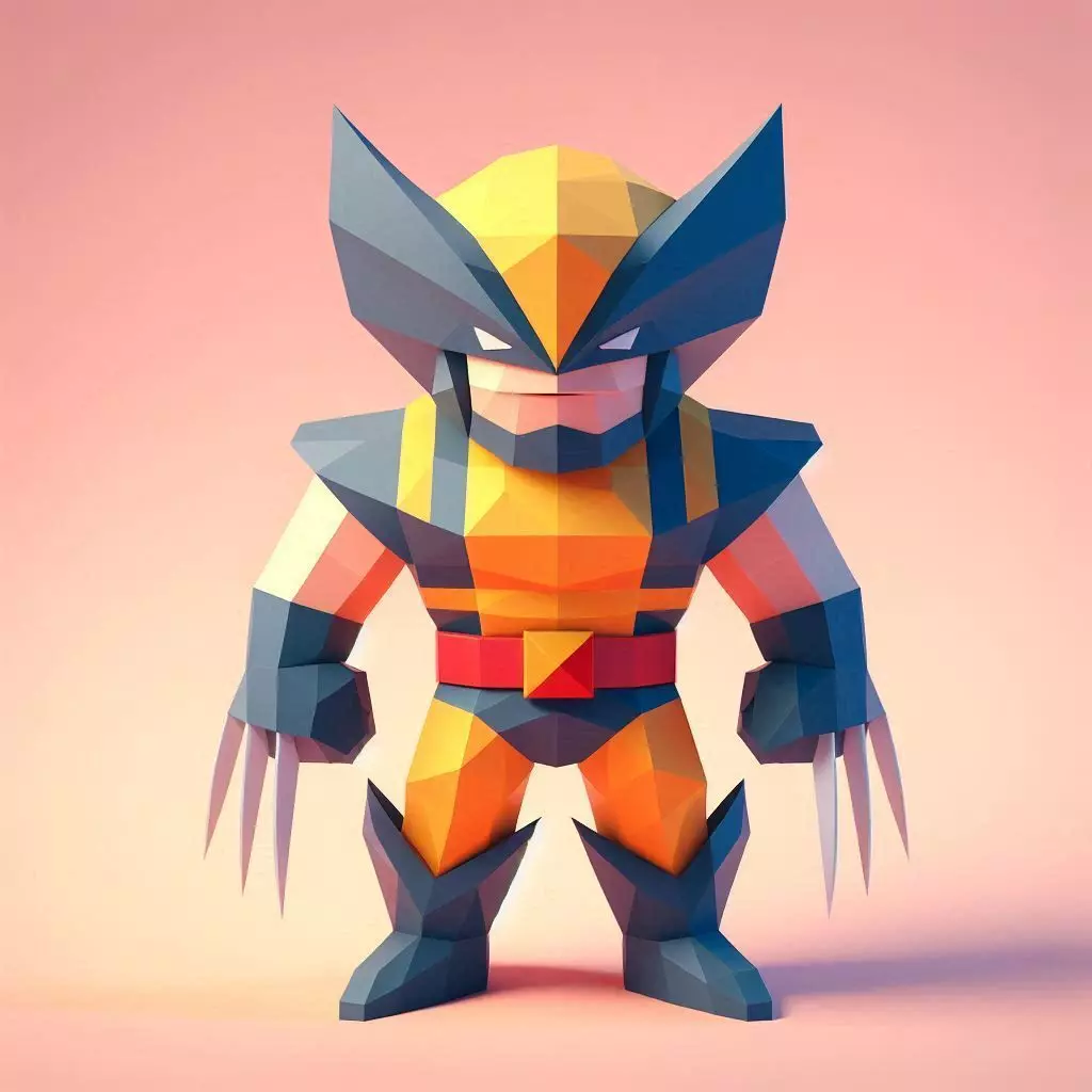 Wolverwine 3D Characters with 70 animations Free 3D model