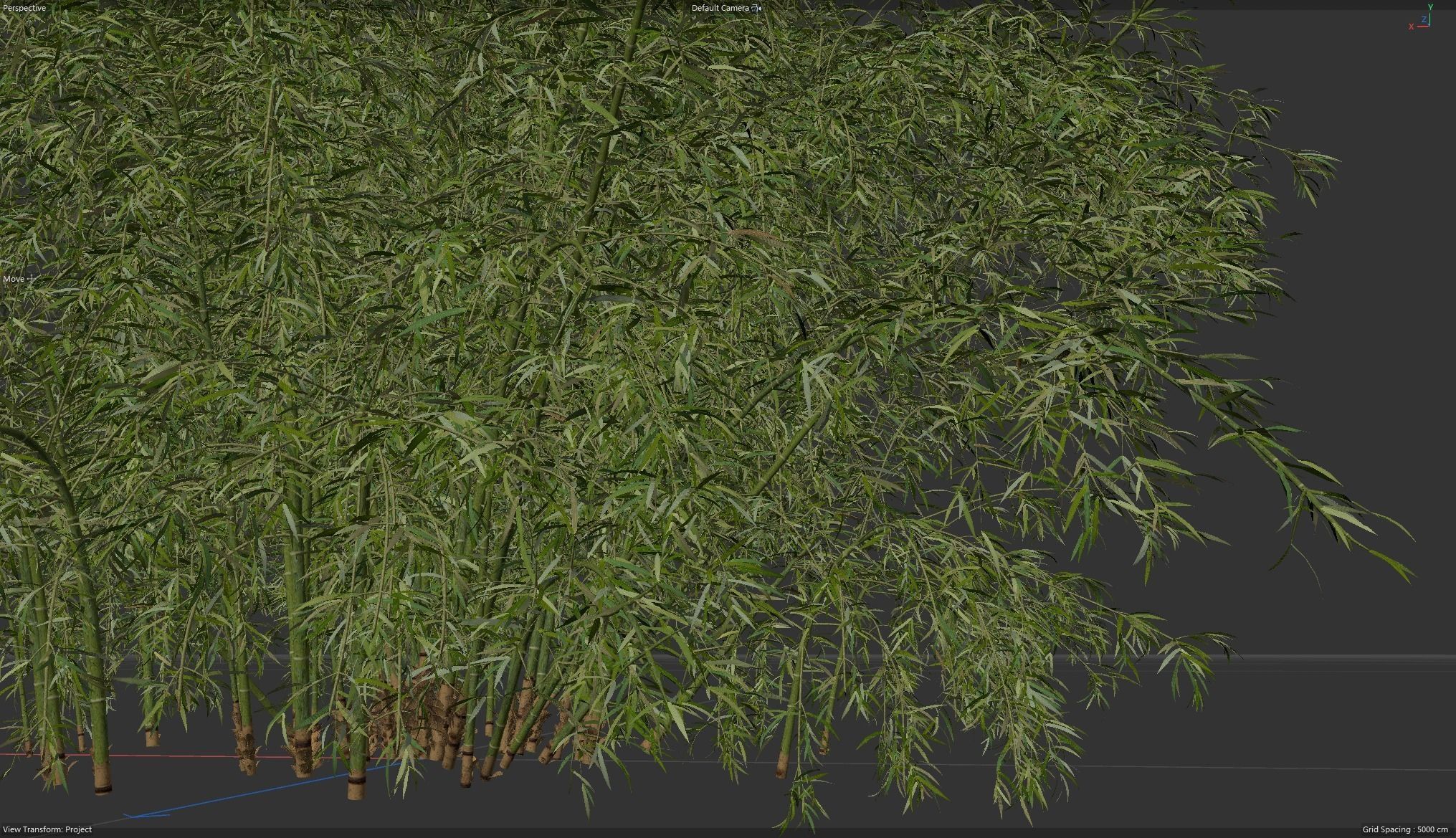 High Quality Bamboo Bush 04 3D model_4